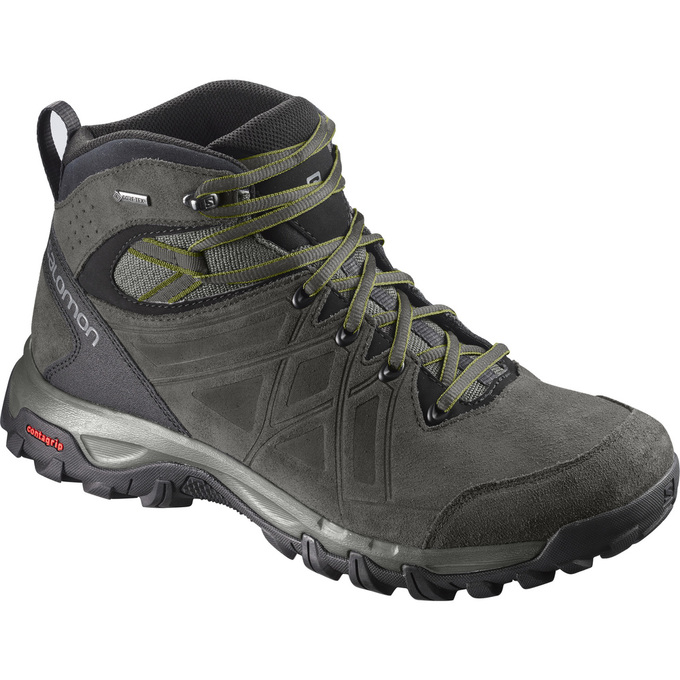 Zapatillas Trekking Salomon Hombre Negras - Salomon Argentina EVASION 2 MID LTR GTX® ,457821-VMN